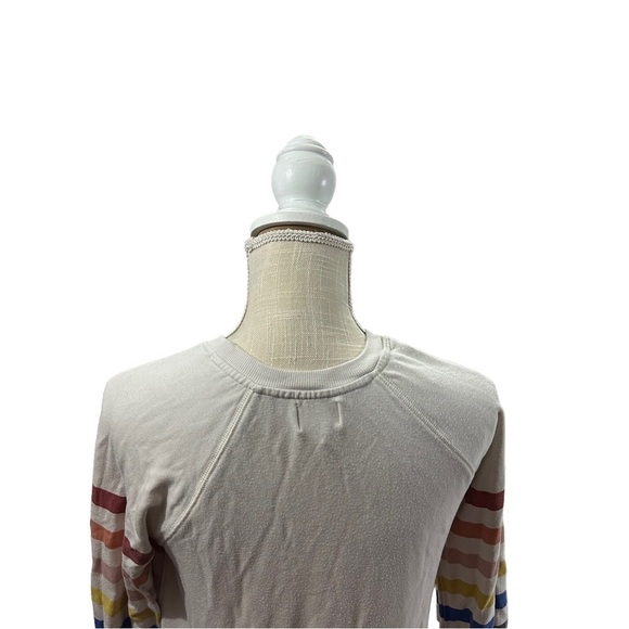 Sundry Colored Striped Raglan Long Sleeve Sweatshirt Sz 1 Sm Soft Modal Blend - Picture 10 of 13